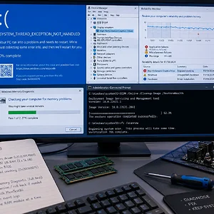 windowsforum-fix-0x0000007e-bsod-isolate-drivers-and-test-ram.webp