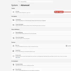 windowsforum-settings-for-developers-end-task-6626e06f.webp