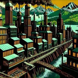 Wood City. Made Of Super Densified Wood..jpg